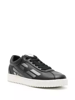 Кеды с принтом Emporio Armani, синий