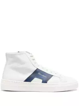 Кеды с пряжками Santoni, белый