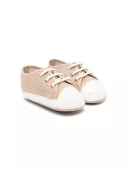 Кеды с узором в елочку Colorichiari, коричневый