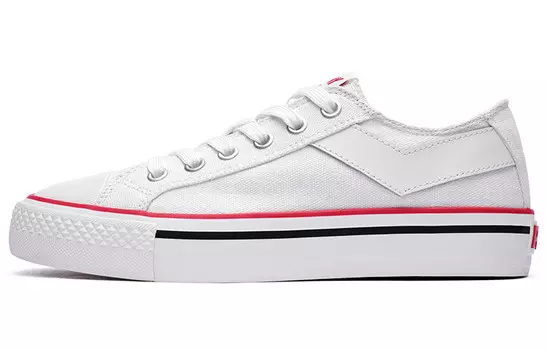 Кеды Shooter унисекс с низким верхом красного/белого цвета Pony