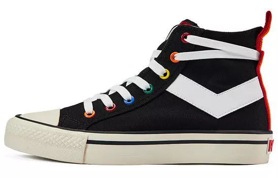 Кеды Shooter унисекс с высоким верхом, черные Pony