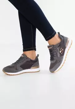 Кеды Skechers, цвет Charcoal/Rose Gold