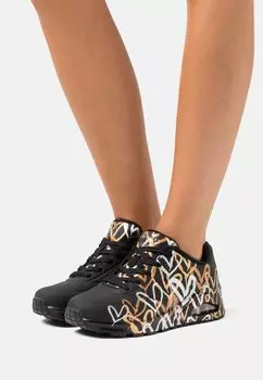 Кеды Skechers UNO, цвет Black/Multi-Coloured Metallic