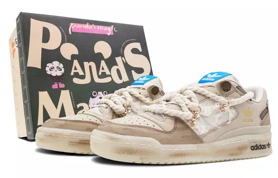 Кеды, скейтборд обувь FORUM унисекс низкий верх серый Adidas Originals
