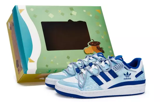 Кеды, скейтборд обувь FORUM унисекс низкий верх белый Adidas Originals