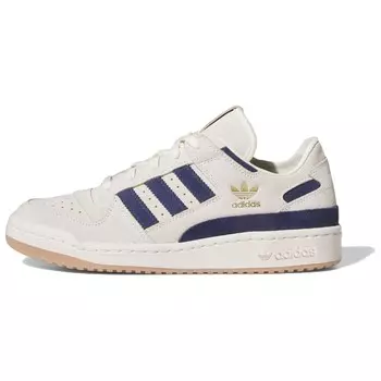 Кеды, скейтборд обувь FORUM унисекс низкий верх белый/синий Adidas Originals