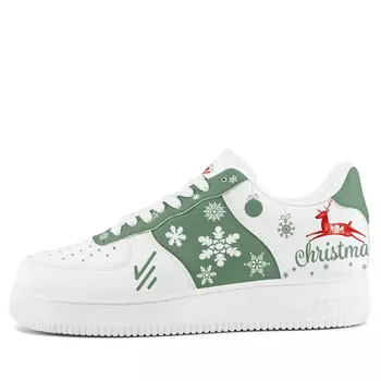 Кеды, скейтборд обувь унисекс низкий верх белый/зеленый Locke