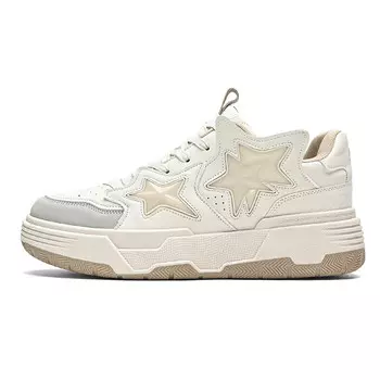 Кеды, скейтборд обувь унисекс низкий верх белый Binary