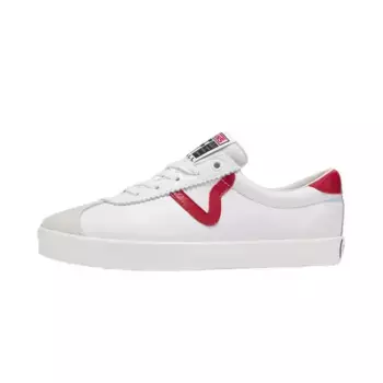 Кеды, скейтборд обувь унисекс низкий верх белый/красный/серый Vans