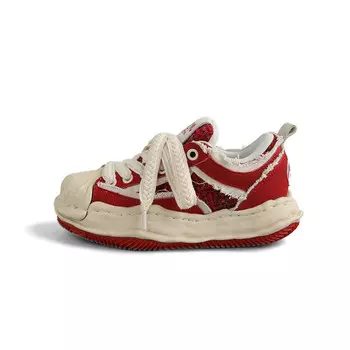 Кеды, скейтборд обувь унисекс низкий верх бордовый Dolin Collection