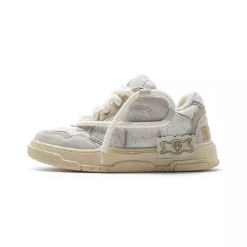 Кеды, скейтборд обувь унисекс низкий верх хаки Buab