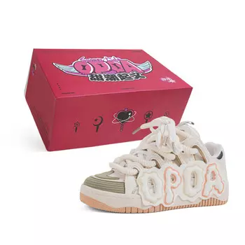 Кеды, скейтборд обувь унисекс низкий верх хаки Opoa