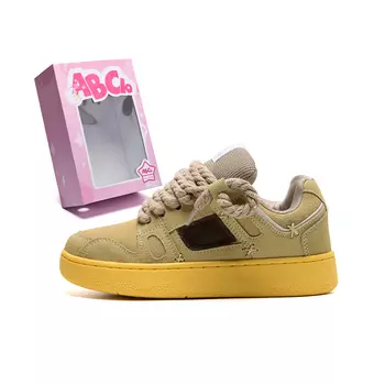 Кеды, скейтборд обувь унисекс низкий верх хаки Abcio