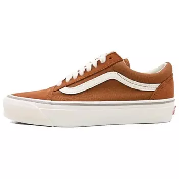 Кеды, скейтборд обувь унисекс низкий верх коричневый Vans