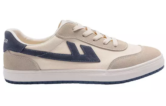 Кеды, скейтборд обувь унисекс низкий верх Mi/серый/темно-синий Warrior