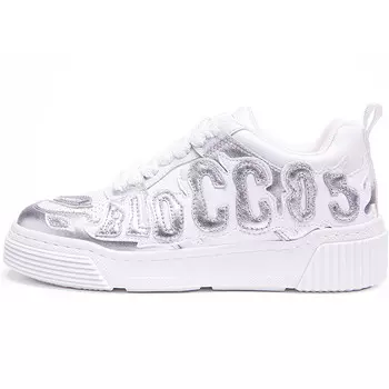 Кеды, скейтборд обувь унисекс низкий верх серебро Blocco5, цвет Hot stamping silver