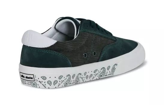 Кеды, скейтборд обувь унисекс низкий верх зеленый Ollieskate