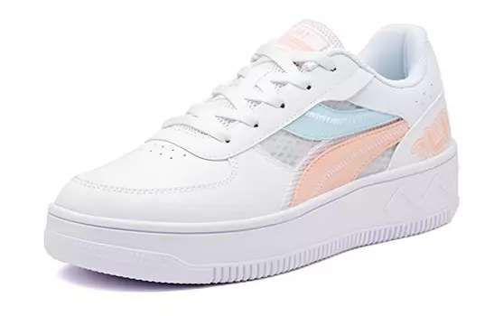 Кеды, скейтборд обувь женская низкая 361 градус белый/мягкий розовый 361°