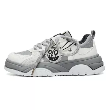 Кеды, скейтборд обувь женская низкая Aaa Since 1955, бежевый/серый