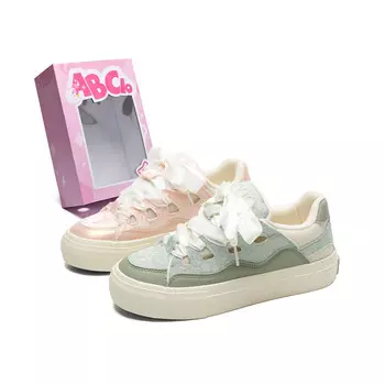 Кеды, скейтборд обувь женская низкая Abcio, бежевый