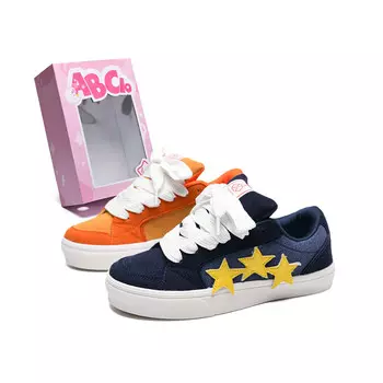 Кеды, скейтборд обувь женская низкая Abcio, цвет Blue/Yellow