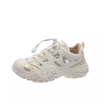 Кеды, скейтборд обувь женская низкая Abcylm, бежевый