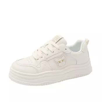 Кеды, скейтборд обувь женская низкая Abcylm, бежевый