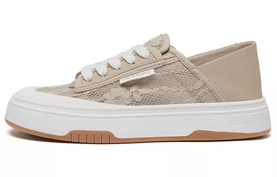 Кеды, скейтборд обувь женская низкая абрикос Joy&Mario, цвет Apricot