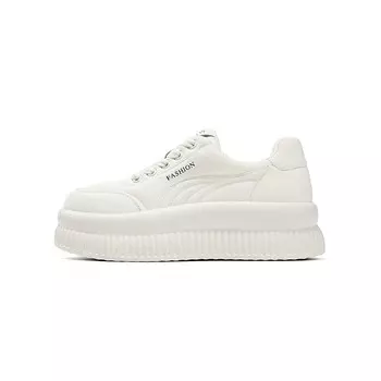 Кеды, скейтборд обувь женская низкая Acesc, бежевый