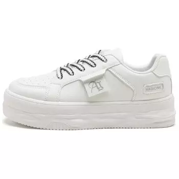 Кеды, скейтборд обувь женская низкая Agsdon, белый