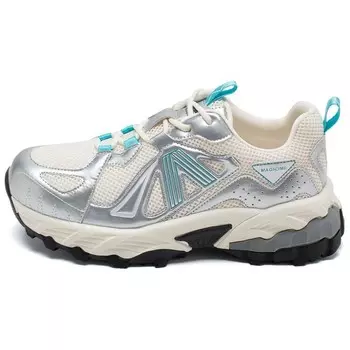 Кеды, скейтборд обувь женская низкая Agsdon, цвет Beige silver - 233356