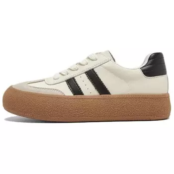 Кеды, скейтборд обувь женская низкая Bata, бежевый/черный/серый