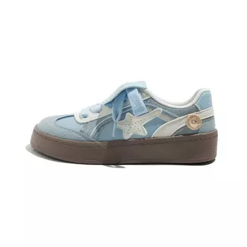 Кеды, скейтборд обувь женская низкая Beier, цвет Milk blue