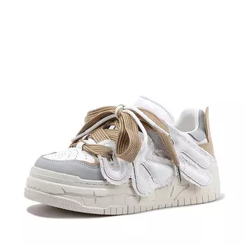 Кеды, скейтборд обувь женская низкая Bellalily, цвет Coffee