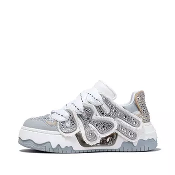 Кеды, скейтборд обувь женская низкая Bellalily, светло-серый