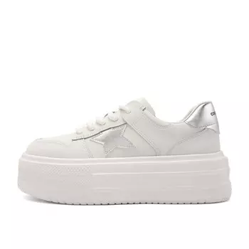 Кеды, скейтборд обувь женская низкая Belle, золотой