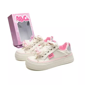 Кеды, скейтборд обувь женская низкая белый Abcio