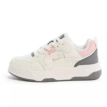 Кеды, скейтборд обувь женская низкая белый Babaya