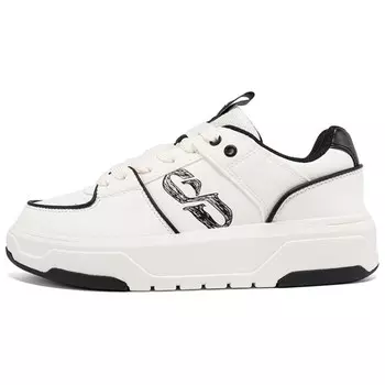 Кеды, скейтборд обувь женская низкая белый/черный 361°