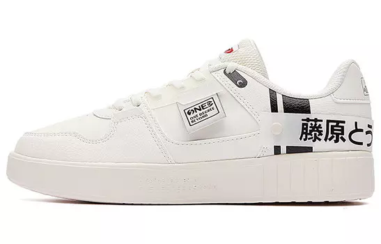 Кеды, скейтборд обувь женская низкая белый/черный 361°