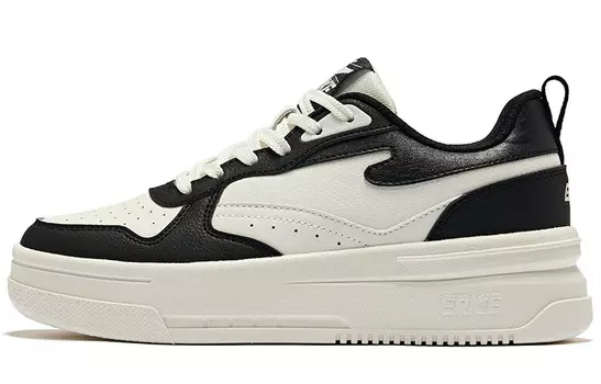 Кеды, скейтборд обувь женская низкая белый/черный Erke