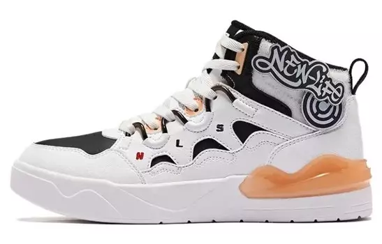 Кеды, скейтборд обувь женская низкая белый/черный Qiaodan