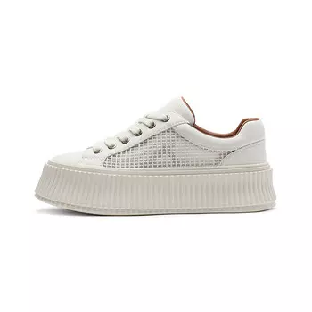 Кеды, скейтборд обувь женская низкая белый Coup De Foudre