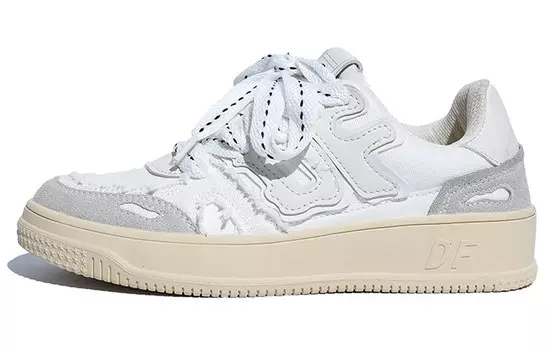 Кеды, скейтборд обувь женская низкая белый Dafu Leaps Forward