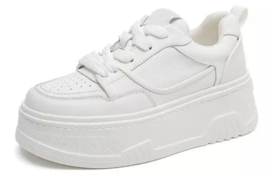 Кеды, скейтборд обувь женская низкая белый Daphne