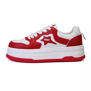 Кеды, скейтборд обувь женская низкая белый Deerway