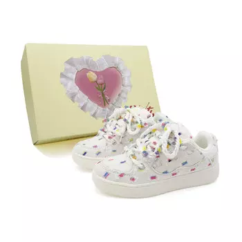 Кеды, скейтборд обувь женская низкая белый Fullxuan