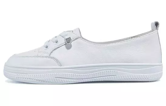 Кеды, скейтборд обувь женская низкая белый Harson