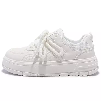 Кеды, скейтборд обувь женская низкая белый Miss Zhang