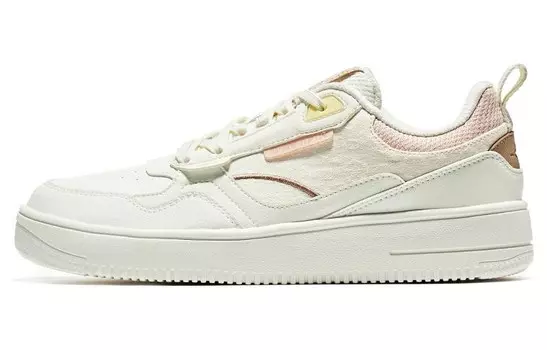 Кеды, скейтборд обувь женская низкая белый/оранжевый Erke